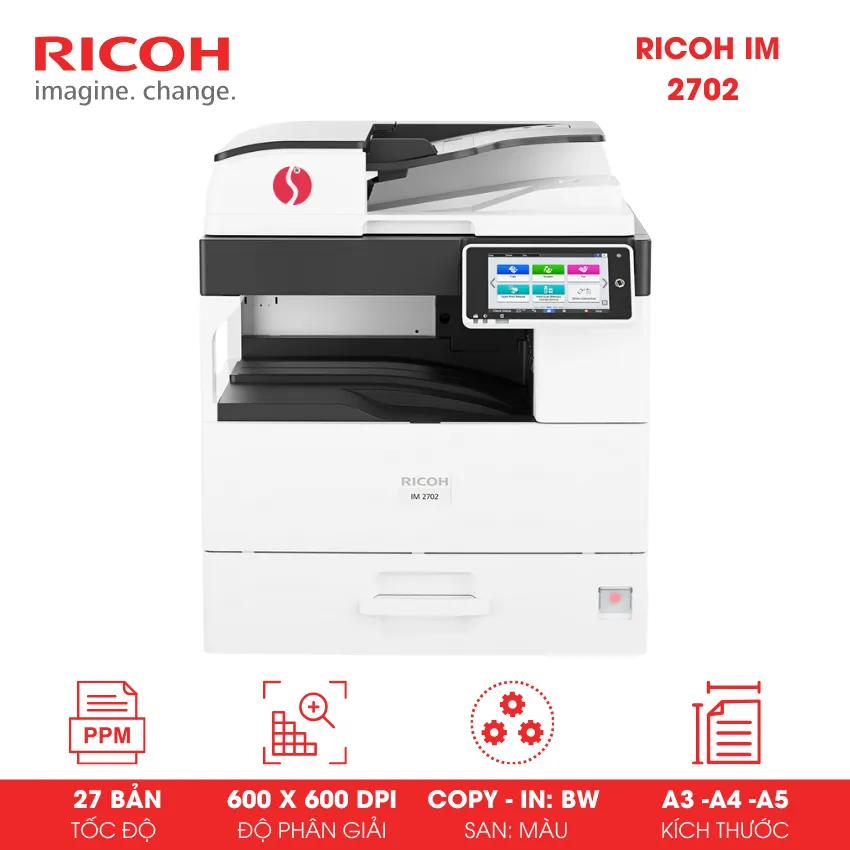 Máy Photocopy đen trắng Ricoh IM 2702
