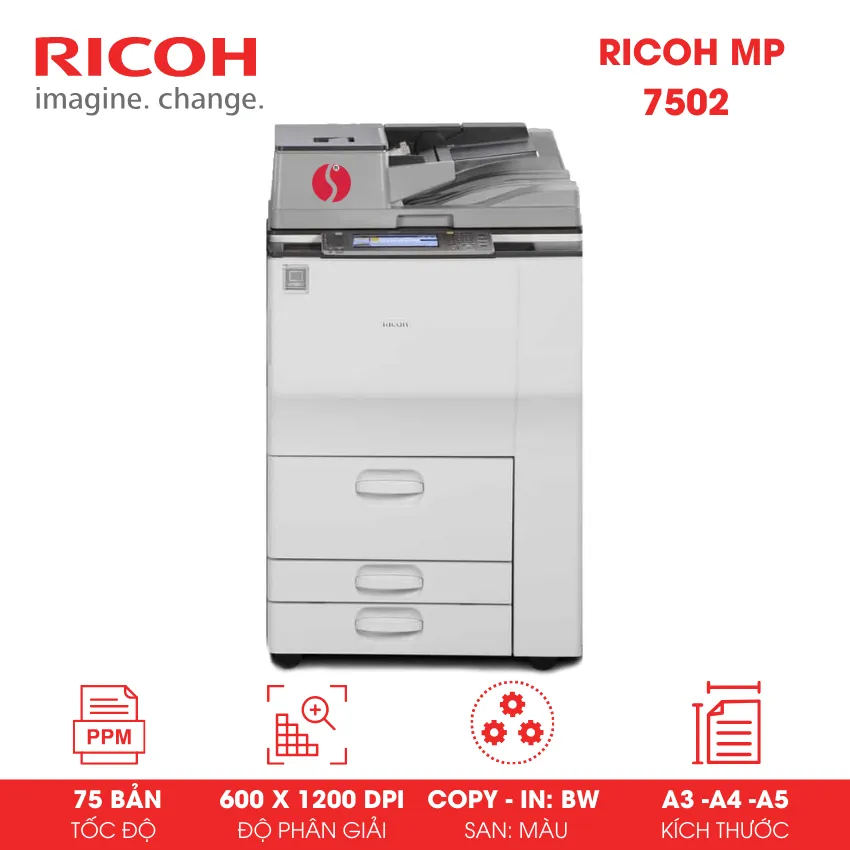 Máy Photocopy đen trắng Ricoh MP 7502