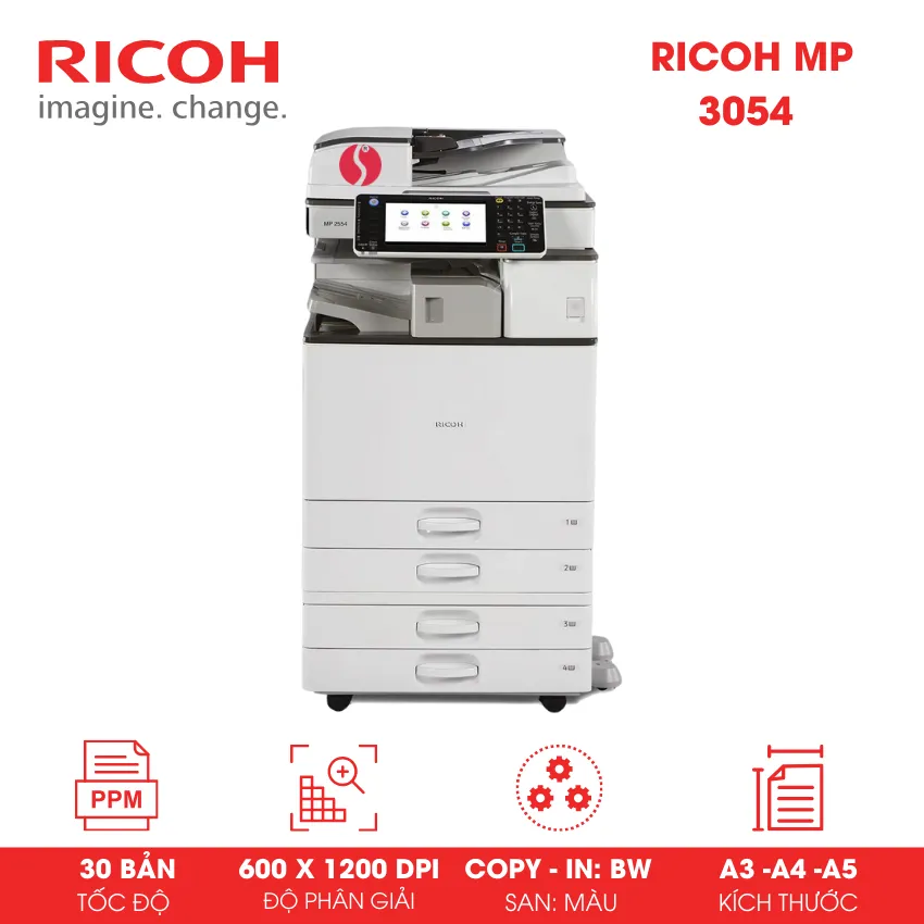 Cho thuê máy Photocopy Ricoh MP 3054
