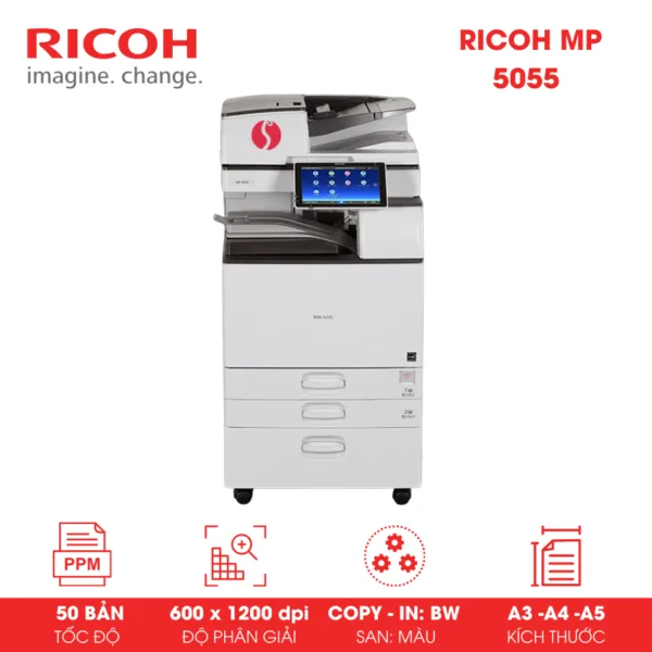 Cho thuê máy Photocopy Ricoh MP 5055