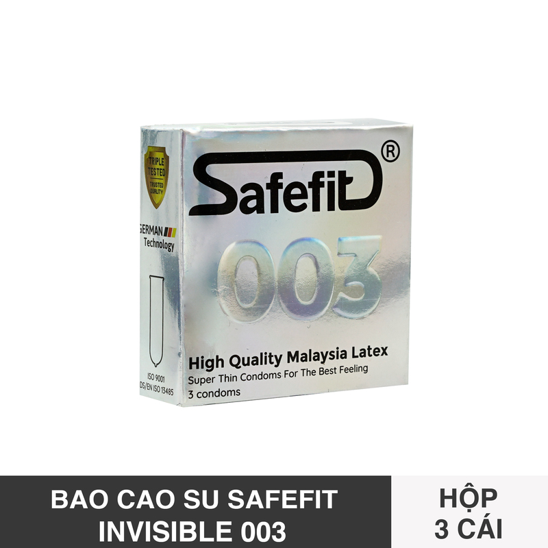 Bao cao su Safefit 003 hộp 3 cái
