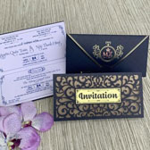 In thiệp cưới xanh dương