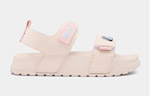 Sandal bé gái Little 4 monogram hồng