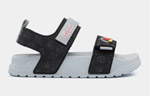 Sandal bé trai Little 4 monogram đen