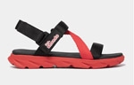 Sandal Little F6 sport đen đỏ