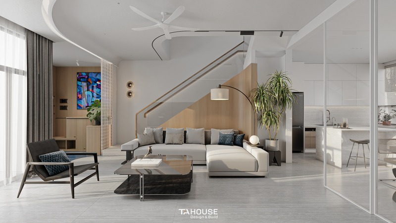 Thiết kế thi công nội thất phòng khách nhà phố