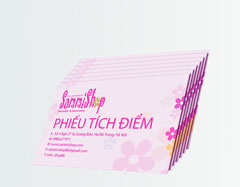 In voucher phiếu tích điểm