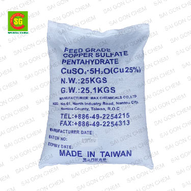 Copper Sulfate Pentahydrate (Đồng Sunfat ngũ nước – CuSO45H2O)