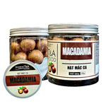 Hạt mắc ca (còn vỏ) có khóa tách hộp nắp nhôm 250gr