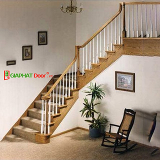 Cầu thang gỗ cao cấp GPD-17