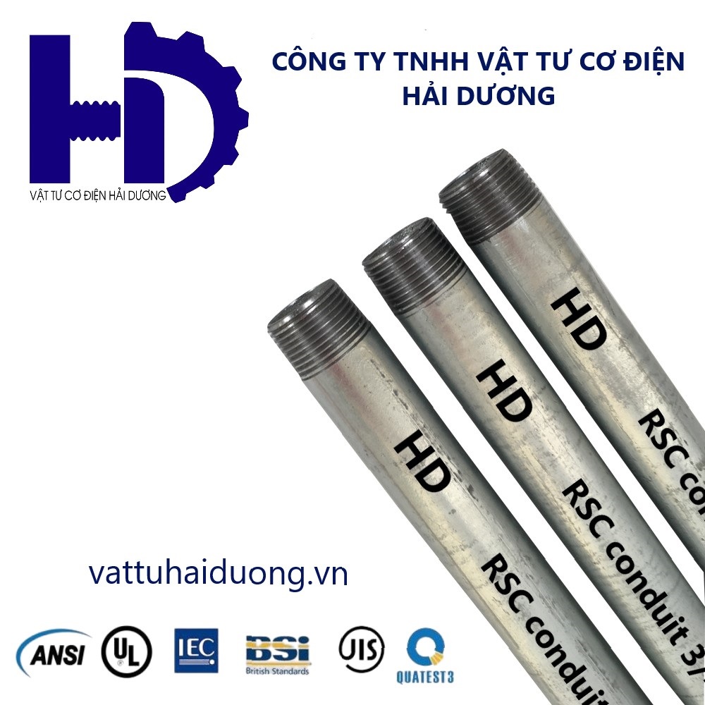 Ống thép luồn dây điện loại ren dày RSC