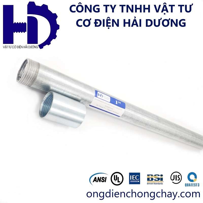 Ống thép luồn dây điện ren IMC