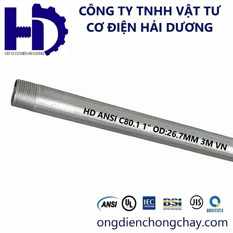 Ống thép luồn dây điện ren loại dày RSC
