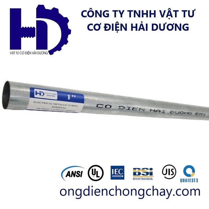 Ống thép luồn dây điện loại trơn EMT