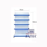 Kệ siêu thị 5 tầng D70xC180