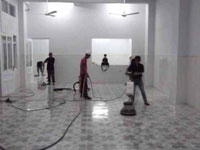 Vệ sinh công trình sau xây dựng