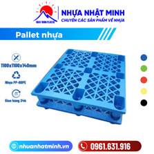 Pallet nhựa cũ chân cốc 1100x1100x140mm