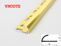 Nẹp nhôm bo góc ốp lát tròn YC-10