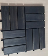 Wood deck tile