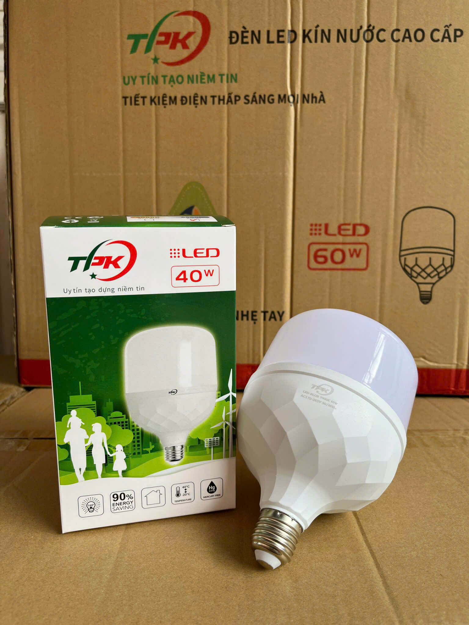Bóng trụ kim cương 40w