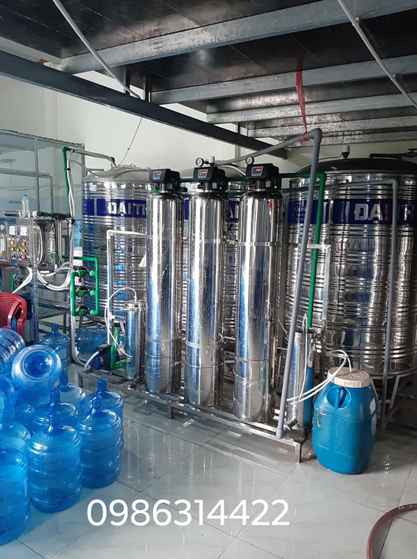 Dây chuyền sản xuất nước uống đóng bình 25 bình/giờ