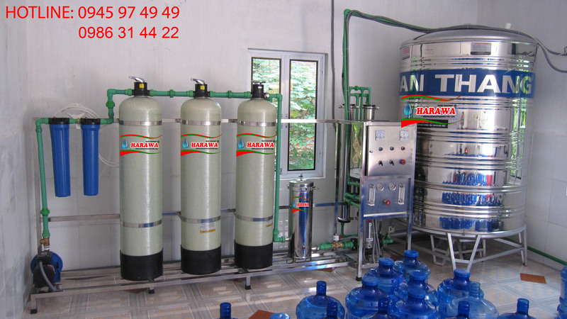 Dây chuyền sản xuất nước uống đóng bình 30 bình/giờ