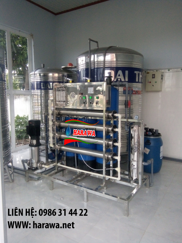 Dây chuyền sản xuất nước uống đóng bình 50 bình/giờ