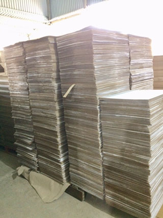 Giấy tấm carton định lượng