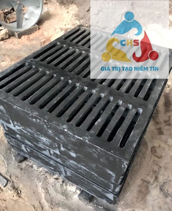Song chắn rác bằng gang