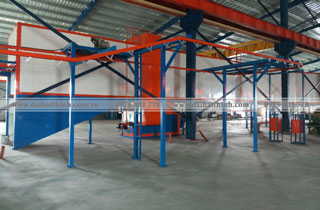 Lò sấy sơn tự động