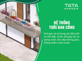 Giải pháp tưới cây ban công