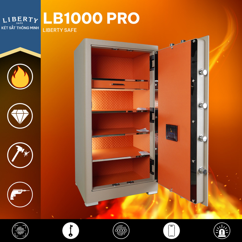 Két sắt LB1000 Pro vàng