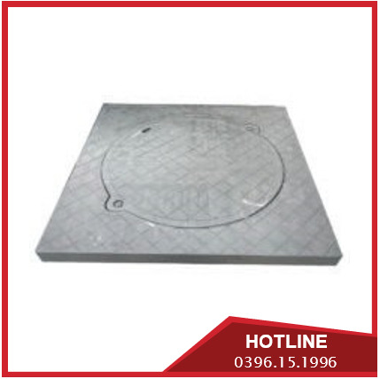 Nắp hố ga Composite ngăn mùi khung dương nắp tròn