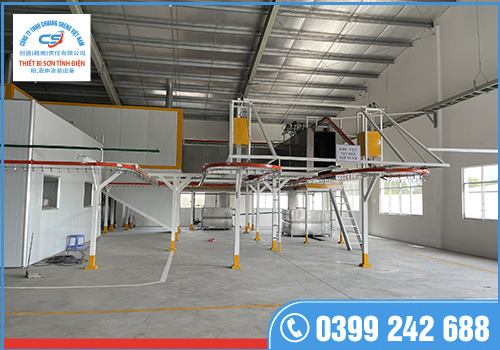 Lắp đặt dây chuyền sơn tĩnh điện
