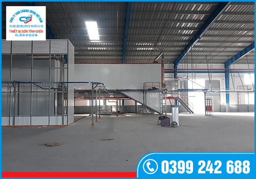 Lắp đặt dây chuyền sơn tĩnh điện
