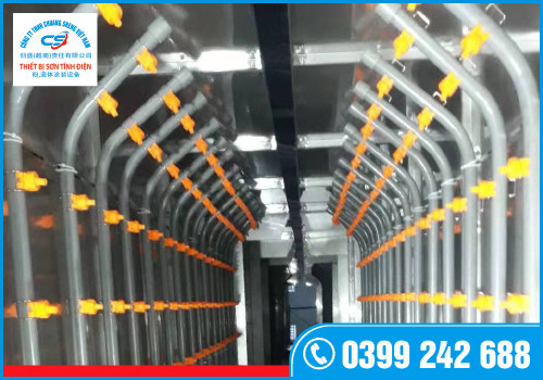 Lắp đặt dây chuyền sơn tĩnh điện