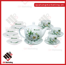 Bộ ấm chén hoa bưởi trắng