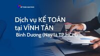 Dịch vụ kế toán tại Vĩnh Tân