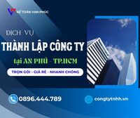 Dịch vụ thành lập công ty tại An Phú – Bình Dương