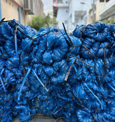 Dây nilon Bẹ màu xanh