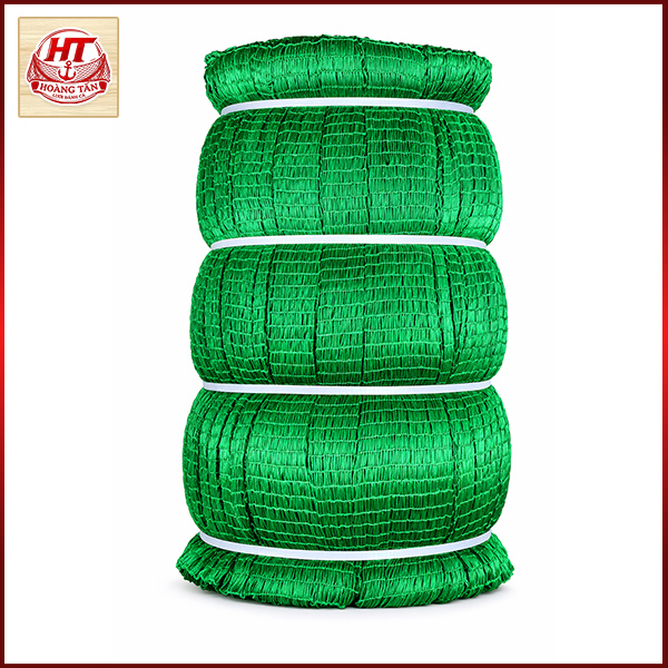 Lưới đánh cá sợi xoắn Polyethylene màu xanh lá cây