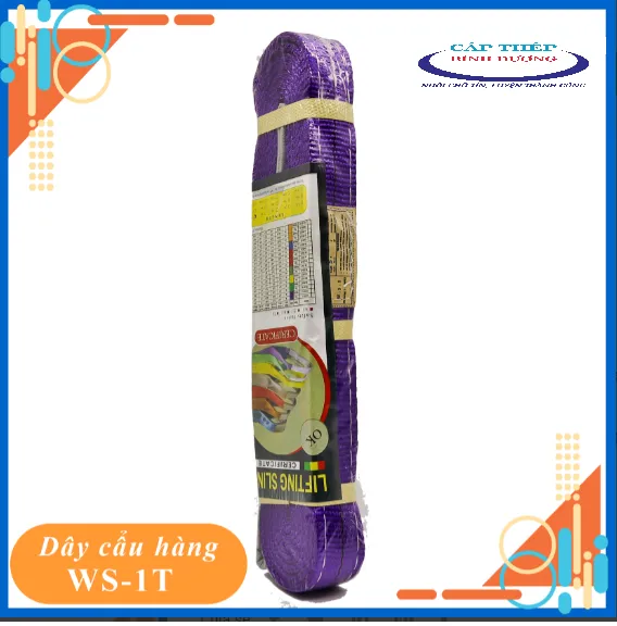 Cáp vải cẩu hàng 1 tấn