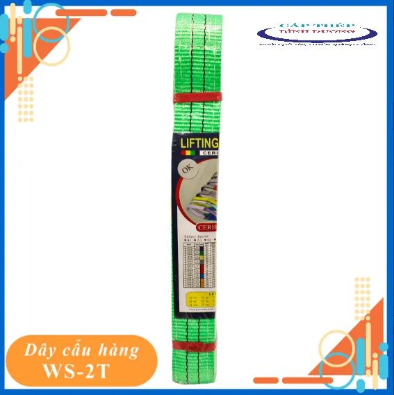 Cáp vải cẩu hàng 2 tấn