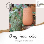 Bình ống vân hoa cúc D13xH23cm