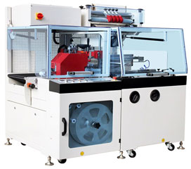 Máy cắt và co màng tự động