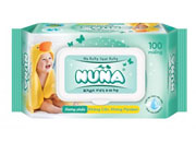 Khăn ướt em bé Nuna 100 miếng - Hương phấn