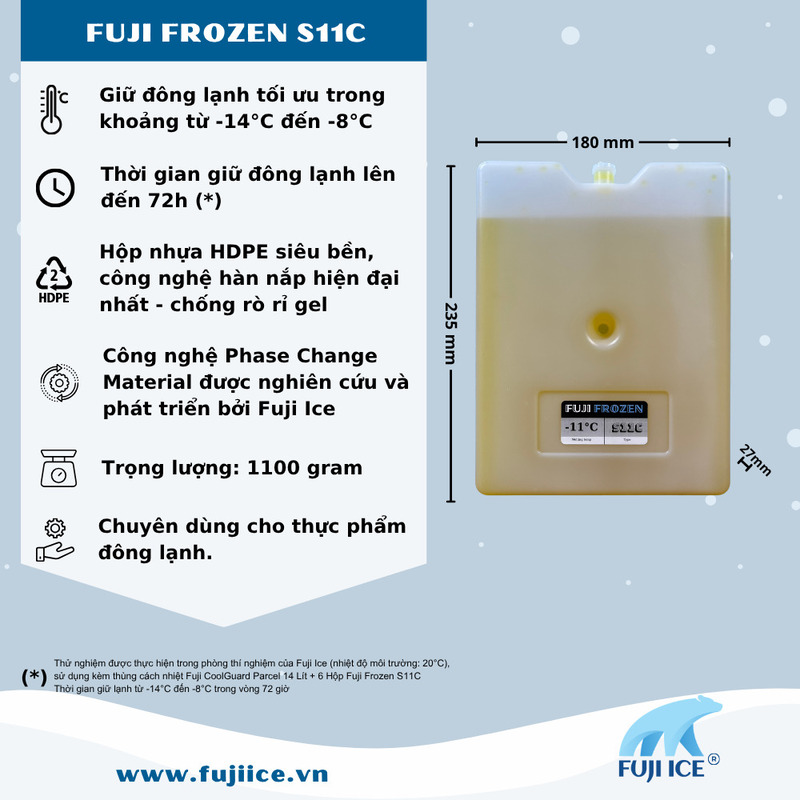 Hộp đá Gel Fuji Frozen S11C