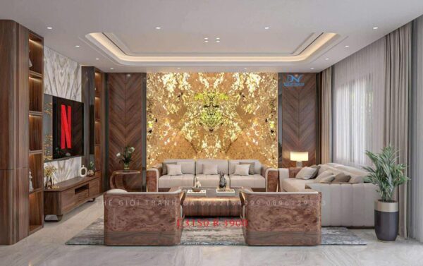 Tranh đá xuyên sáng Apinus - Ghép đối xứng 2 tấm