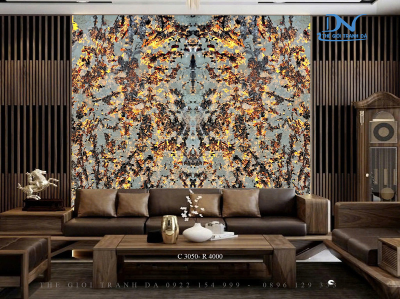 Tranh đá xuyên sáng - Ghép đối xứng 2 tấm