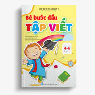 Bé bước đầu tập viết